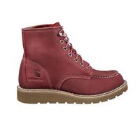 Carhartt Women's 6" Moc Toe Wedge Boot, Burgundy - 6.5 M