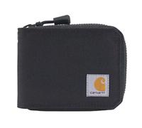 Carhartt Womens 700D Nylon Duck Zippered Wallets, Bifold and Card Keeper Options, Black (Bifold)