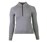 Carhartt Women's Base Force Heavyweight Quarter-Zip Layer Top, Shadow Heather, Medium