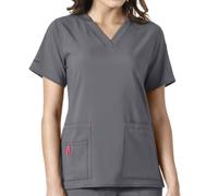 Carhartt Women's c12110carhartt medical scrubs shirts, Pewter, XL UK
