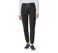 Carhartt Women's Cargo Jogger Scrub Pant, Black, M Petite