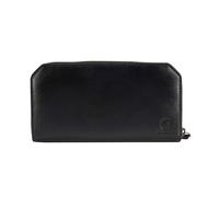 Carhartt Womens Casual Full Grain Leather Wallets, Multiple Card and Cash Compartments for Easy Access, Black, One Size, Clutch Wallet