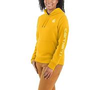 Carhartt Women's Clarksburg Graphic Sleeve Pullover Sweatshirt, Honeycomb Heather, Medium