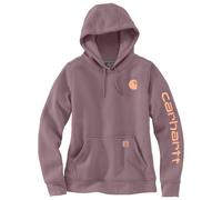 Carhartt - Women's Clarksburg Logo Sleeve Sweatshirt - Hoodie size S, brown