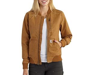 Carhartt Women's Crawford Bomber Jacket, Brown, 2X-Large