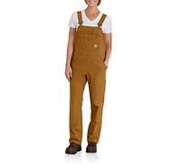 Carhartt, Women's, Rugged Flex® Loose Fit Canvas Bib Overall, Carhartt® Brown, XL