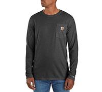 Carhartt Womens Force Flex Pocket Long Sleeve T Shirt, L (104617) Carbon Heather