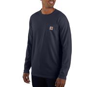 Carhartt Womens Force Flex Pocket Long Sleeve T Shirt, Navy, L (104617)