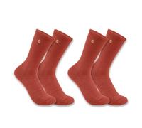Carhartt Women's Force Midweight Crew Sock 2 Pack Pair of socks (pack of 2)