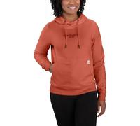 Carhartt Women's Force Relaxed Fit Lightweight Graphic Hooded Sweatshirt, Desert Orange Heather, S