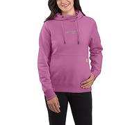Carhartt Women's Force Relaxed Fit Lightweight Graphic Hooded Sweatshirt, Thistle, Medium