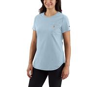 Carhartt Women's Force Relaxed Fit Midweight Pocket T-Shirt, Neptune, L