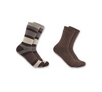 Carhartt Women's Heavyweight Crew Sock 2 Pack, Charcoal, Small (Pack of 2)