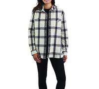 Carhartt Womens Heavyweight Twill Long Sleeve Plaid Shirt
