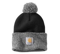 Carhartt, Women's, Knit Pom-Pom Cuffed Beanie, Black, OS