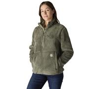 Carhartt Women's Loose Fit Fleece Pullover, Dusty Olive, Medium
