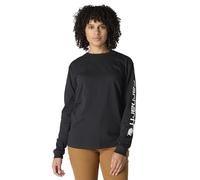 Carhartt Womens Workwear Logo Long Sleeve Cotton T Shirt Tee M - Bust 36-37' (91-94cm)