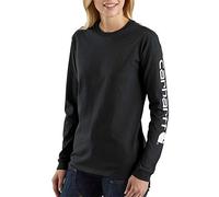 Carhartt Womens Workwear Logo Long Sleeve Cotton T Shirt Tee XS - Bust 33' (84cm)