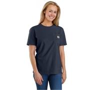 Carhartt, Women's, Loose Fit Heavyweight Short-Sleeve K87 Pocket T-Shirt, Navy, L