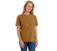 Carhartt Women's Loose Fit Heavyweight Short-Sleeve Pocket T-Shirt, Carhartt Brown, L