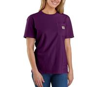 Carhartt Women's Loose Fit Heavyweight Short-Sleeve Pocket T-Shirt, Eggplant, M