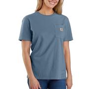 Carhartt Women's Loose Fit Heavyweight Short-Sleeve Pocket T-Shirt, Thundercloud Heather, S