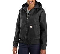 Carhartt, Women's, Loose Fit Washed Duck Insulated Active Jac, Black, XS