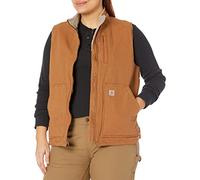 Carhartt Sherpa Lined Mock Neck Vest Brown XS