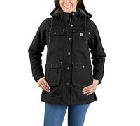 Carhartt Workwear 105512 Womens Loose Fit Weathered Duck Coat Black XL XL