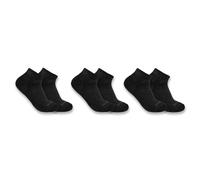 Carhartt, Women's, Midweight Cotton Blend Low Cut Sock 3 Pairs, Black, M