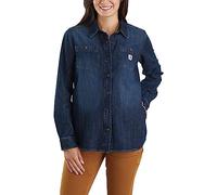 Carhartt Workwear 105492 Womens Midweight Denim Long Sleeve Shirt Zion L