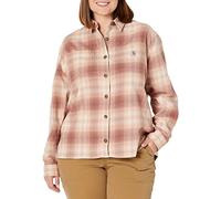 Carhartt Womens Midweight Flannel Long Sleeve Plaid Shirt