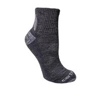 Carhartt Women's Midweight Merino Wool Blend Quarter Sock, Carbon Heather, Medium