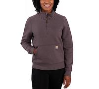 Carhartt Workwear 105657 Womens Midweight Half Zip Sweatshirt Blackber L