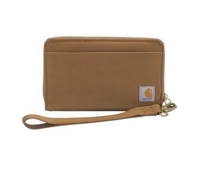 Carhartt, Women's, Nylon Duck Lay-Flat Clutch Wallet, Carhartt® Brown, OS