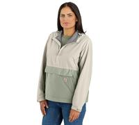 Carhartt Women's Rain Defender Loose Fit Lightweight Packable Anorak, Sage/Chalk, Sage/Chalk, L