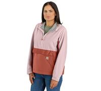 Carhartt Women's Rain Defender Relaxed Fit Lightweight Coat, Soft Rose/Saddle Red, M
