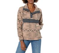 Carhartt Women's Relaxed Fit Fleece Pullover Outerwear, Warm Taupe Geo Aztec, XXL
