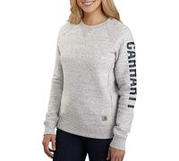 Carhartt, Women's, Relaxed Fit Midweight Crewneck Block Logo Sleeve Graphic Sweatshirt