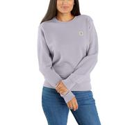 Carhartt Women's Relaxed Fit Midweight French Terry Crewneck Sweatshirt, Lilac Haze, Medium