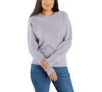 Carhartt Women's Relaxed Fit Midweight French Terry Crewneck Sweatshirt, Lilac Haze, X-Small