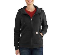 Carhartt, Women's, Relaxed Fit Midweight Full-Zip Sweatshirt, Black, S