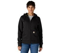 Carhartt, Women's, Relaxed Fit Midweight Full-Zip Sweatshirt, Black, XS