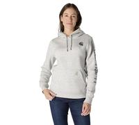 Carhartt, Women's, Relaxed Fit Midweight Logo Sleeve Graphic Sweatshirt, Asphalt Heather Nep, M