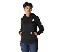 Carhartt - Women's Clarksburg Logo Sleeve Sweatshirt - Hoodie size M, black