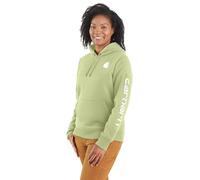Carhartt Women's Relaxed Fit Midweight Logo Sleeve Graphic Sweatshirt, Early Spring, XL