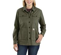 Carhartt Women's Relaxed Fit Twill Lined Overshirt, Basil, M
