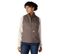 Carhartt - Women's Sherpa Lined Mock Neck Vest - Fleece vest size S, grey