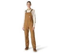 Carhartt, Women's, Rugged Flex® Loose Fit Canvas Bib Overall, Carhartt® Brown, L