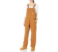 Carhartt, Women's, Rugged Flex® Loose Fit Canvas Bib Overall, Carhartt® Brown, XL